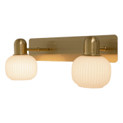 Aneta Lighting MESSINA vägglampa 2:a, matt mässing - Azalea Home