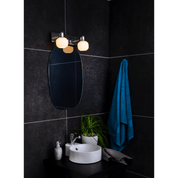 Aneta Lighting MESSINA vägglampa bad 2a krom/vit - Azalea Home