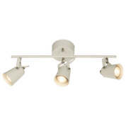 Aneta Lighting METZ takspot 3:a rak, vit/stål - Azalea Home