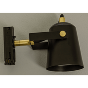 Aneta Lighting METZ takspot rak 5:a, svart/matt mässing - Azalea Home