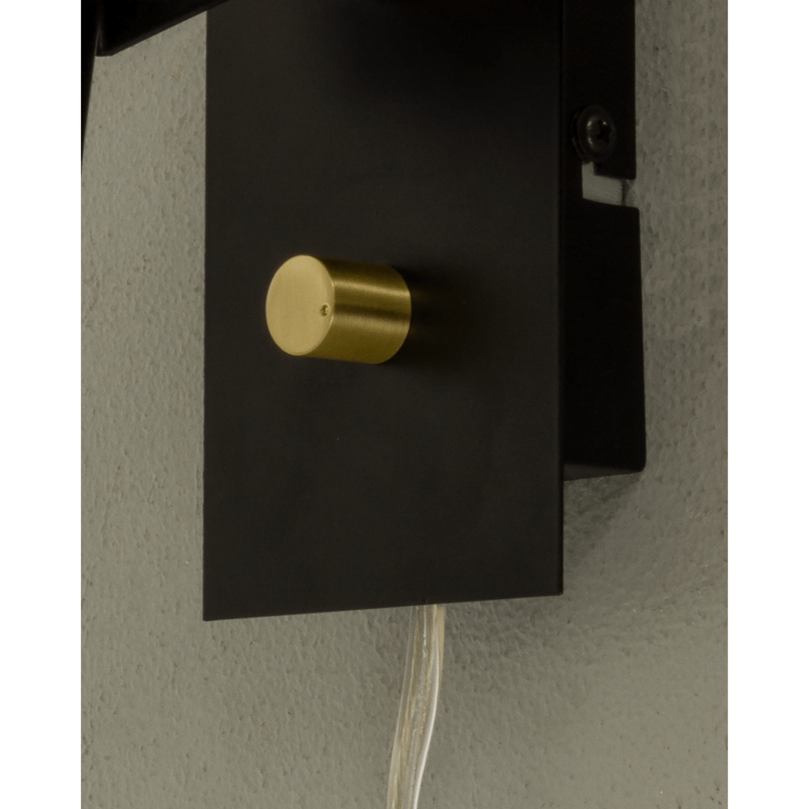 Aneta Lighting METZ vägglampa, svart/matt mässing - Azalea Home