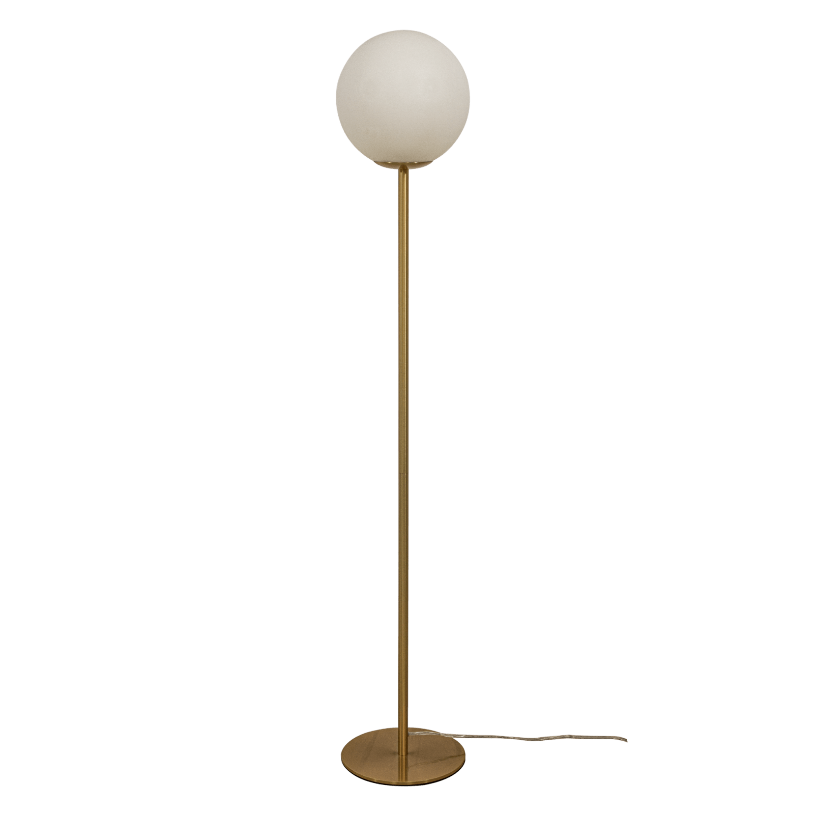 Aneta Lighting MOLEKYL golvlampa, matt mässing/vit - Azalea Home