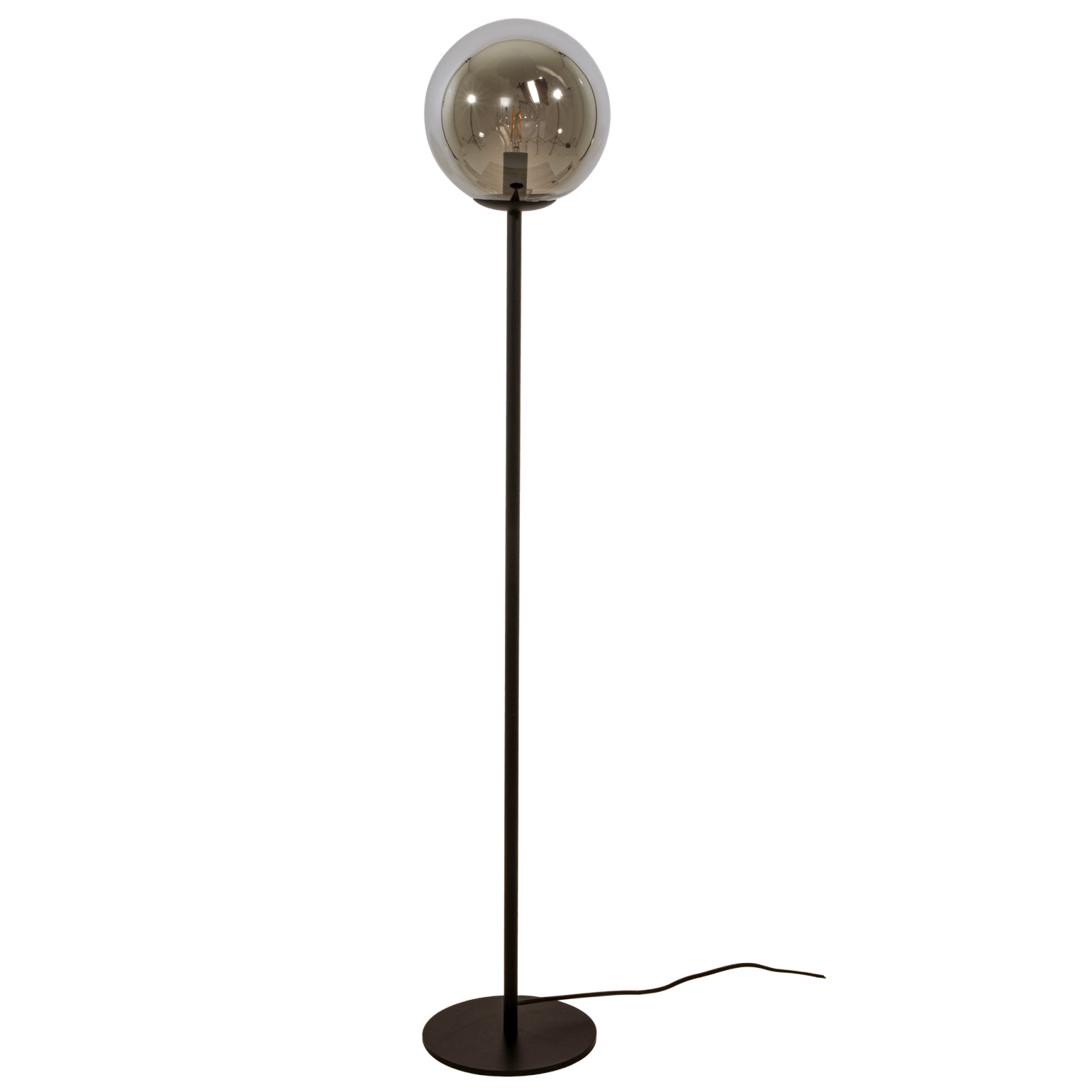 Aneta Lighting MOLEKYL golvlampa, svart/rök - Azalea Home