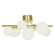 Aneta Lighting MOLEKYL plafond, matt mässing/vit - Azalea Home