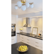 Aneta Lighting MOLEKYL plafond, matt mässing/vit - Azalea Home