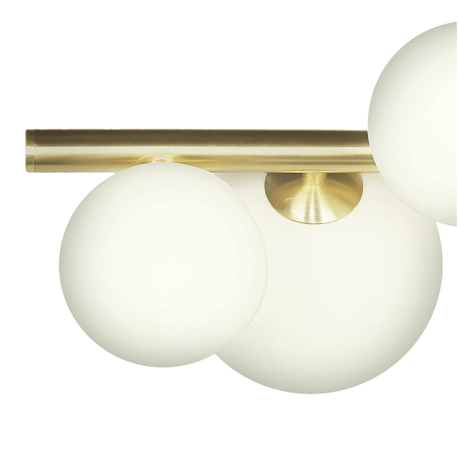 Aneta Lighting MOLEKYL plafond, matt mässing/vit - Azalea Home
