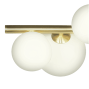 Aneta Lighting MOLEKYL plafond, matt mässing/vit - Azalea Home