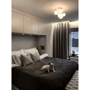 Aneta Lighting MOLEKYL plafond, matt mässing/vit - Azalea Home