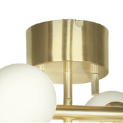 Aneta Lighting MOLEKYL plafond, matt mässing/vit - Azalea Home