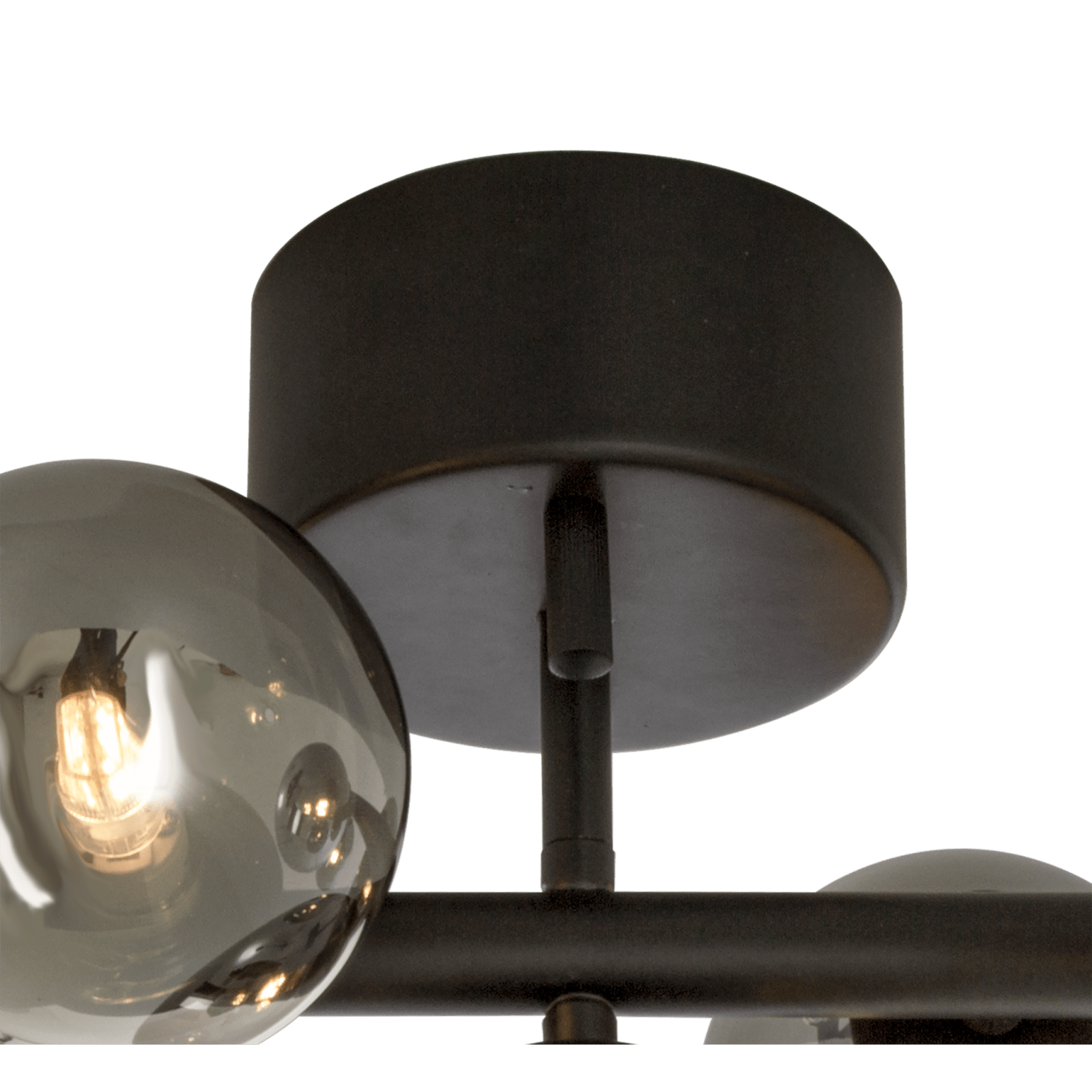 Aneta Lighting MOLEKYL plafond, svart/rök - Azalea Home
