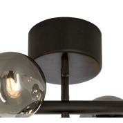 Aneta Lighting MOLEKYL plafond, svart/rök - Azalea Home