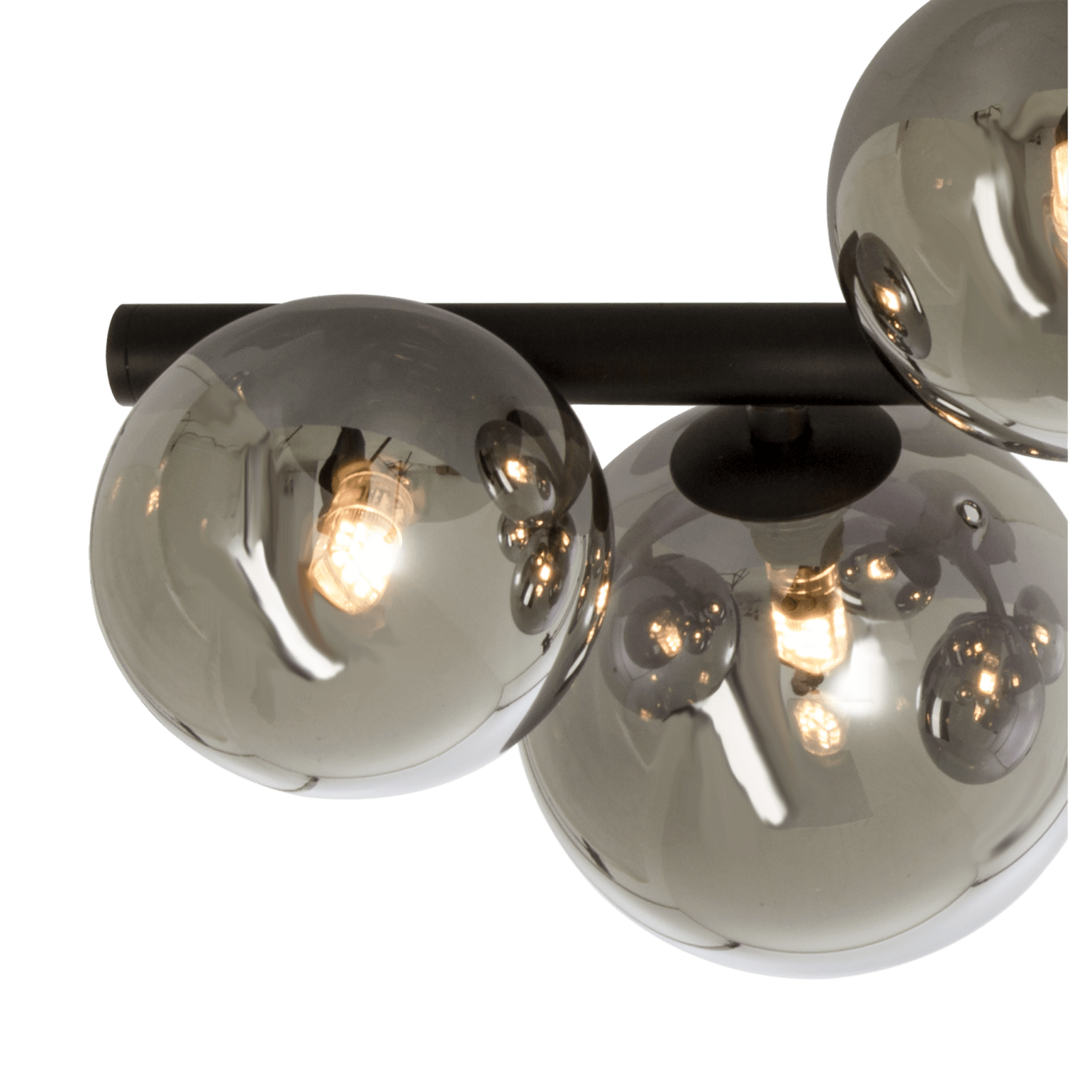 Aneta Lighting MOLEKYL plafond, svart/rök - Azalea Home