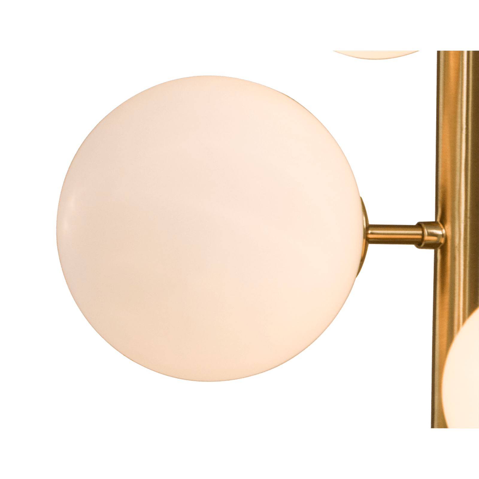 Aneta Lighting MOLEKYL vägglampa, matt mässing/vit - Azalea Home