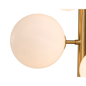 Aneta Lighting MOLEKYL vägglampa, matt mässing/vit - Azalea Home