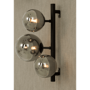 Aneta Lighting MOLEKYL vägglampa, svart/rök - Azalea Home
