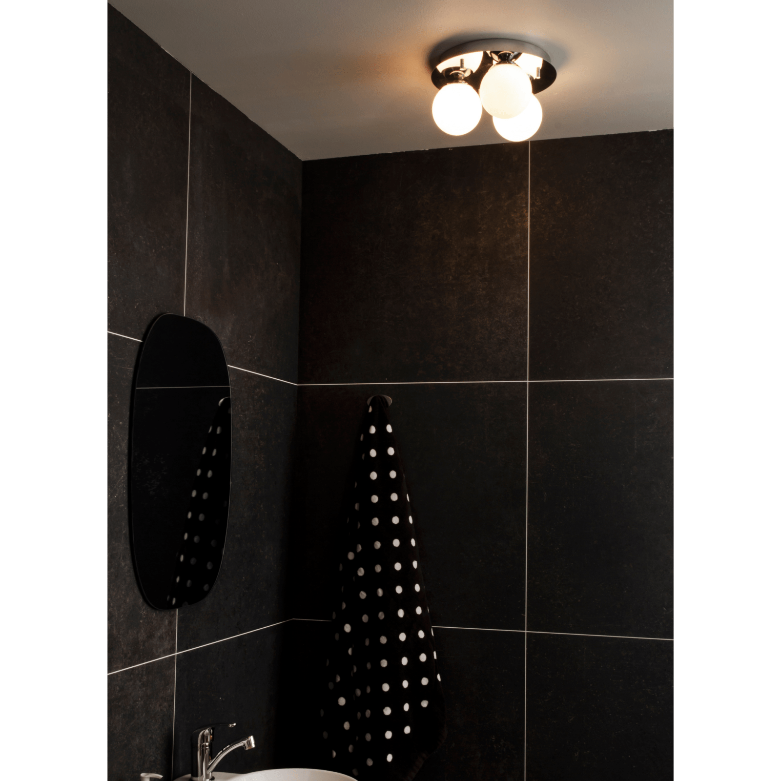 Aneta Lighting NICOSIA plafond 3:a bad, krom - Azalea Home