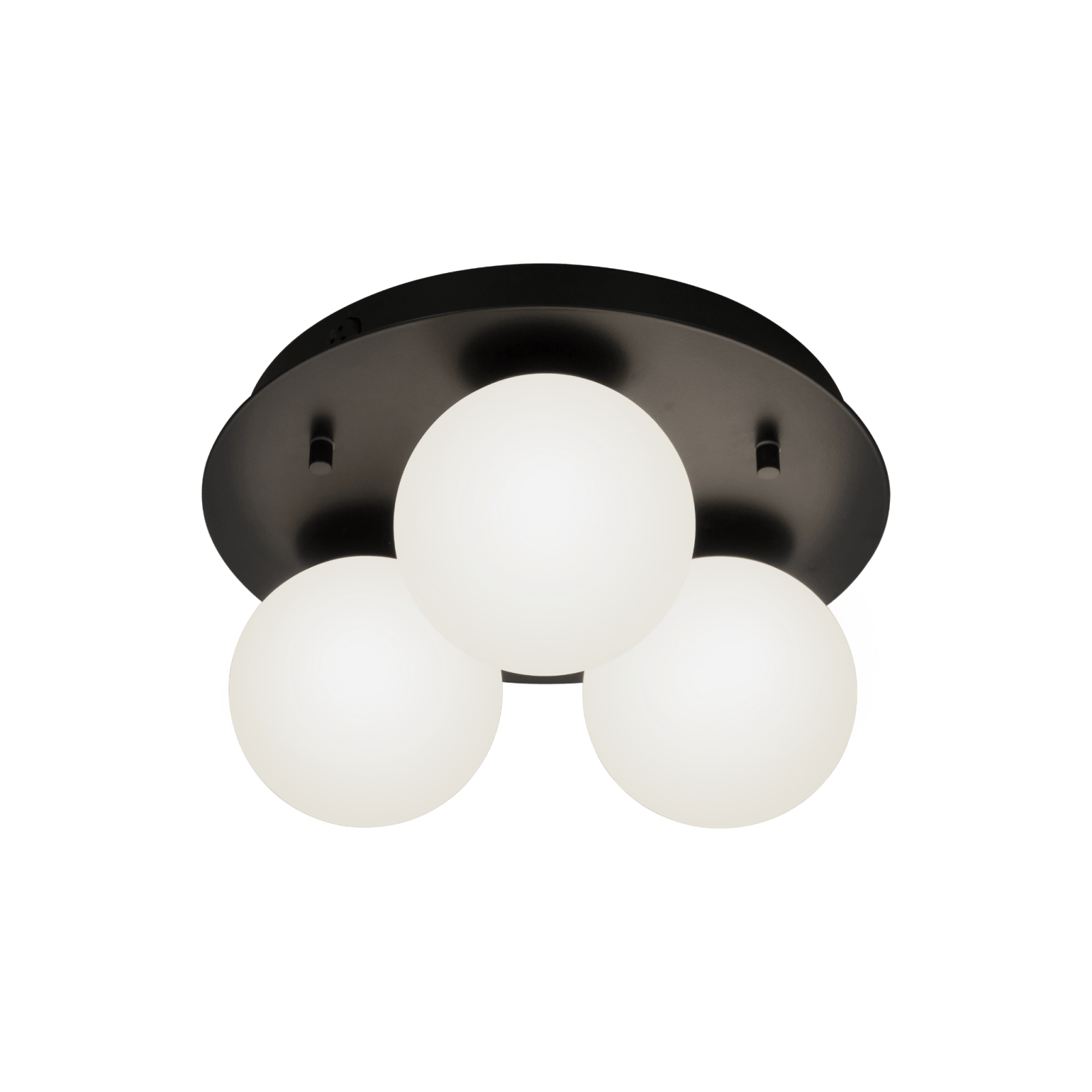Aneta Lighting NICOSIA plafond 3:a, bad, svart - Azalea Home