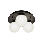 Aneta Lighting NICOSIA plafond 3:a, bad, svart - Azalea Home
