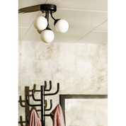 Aneta Lighting NICOSIA plafond bad 4:a, svart - Azalea Home