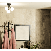 Aneta Lighting NICOSIA plafond bad 4:a, svart - Azalea Home