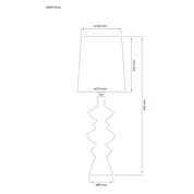 Aneta Lighting NINA bordslampa, svart/brun - Azalea Home
