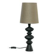 Aneta Lighting NINA bordslampa, svart/brun - Azalea Home