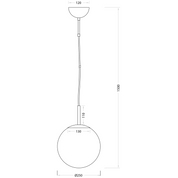 Aneta Lighting OPAL taklampa, Ø25, matt mäs - Azalea Home
