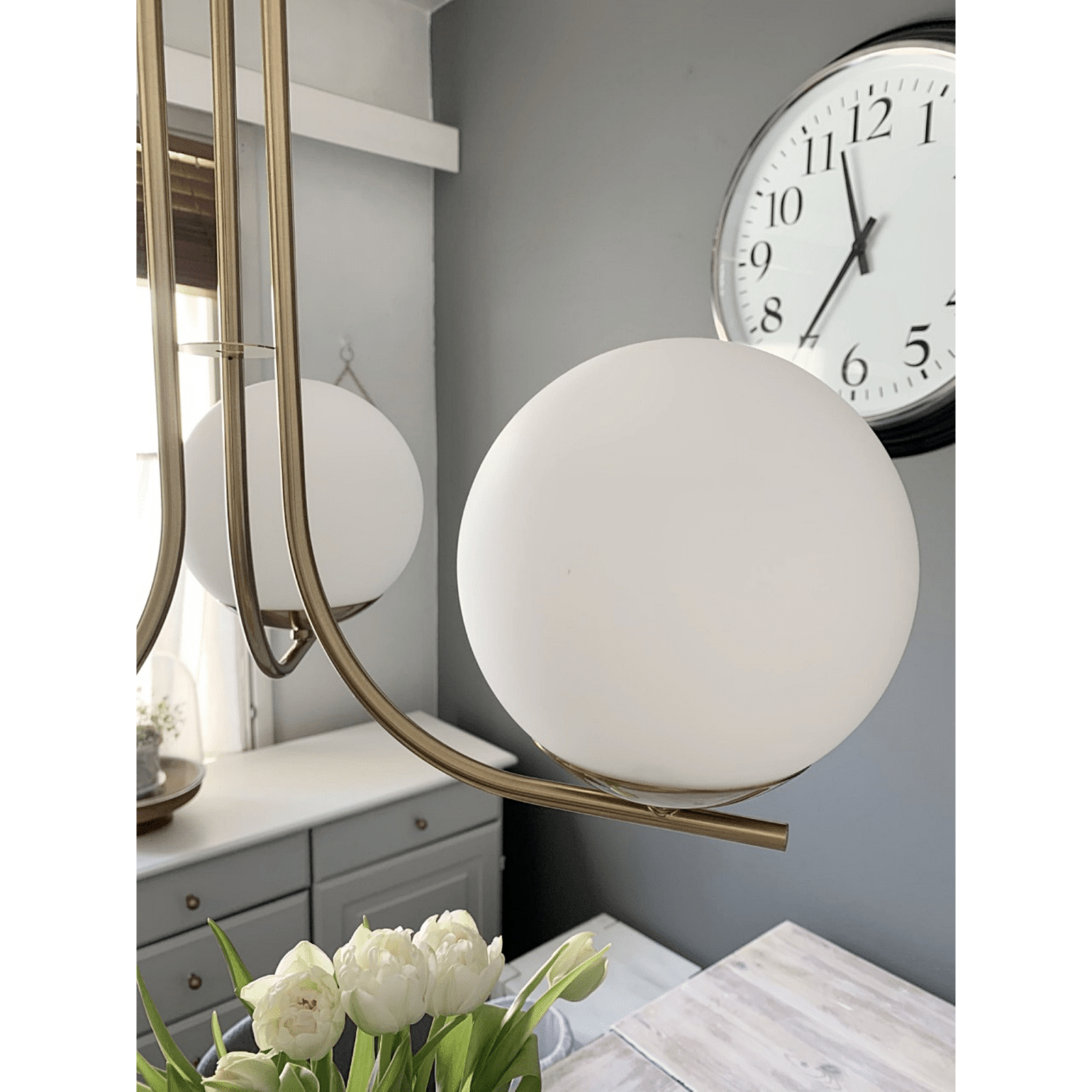 Aneta Lighting ORFEUS taklampa, matt mässing - Azalea Home