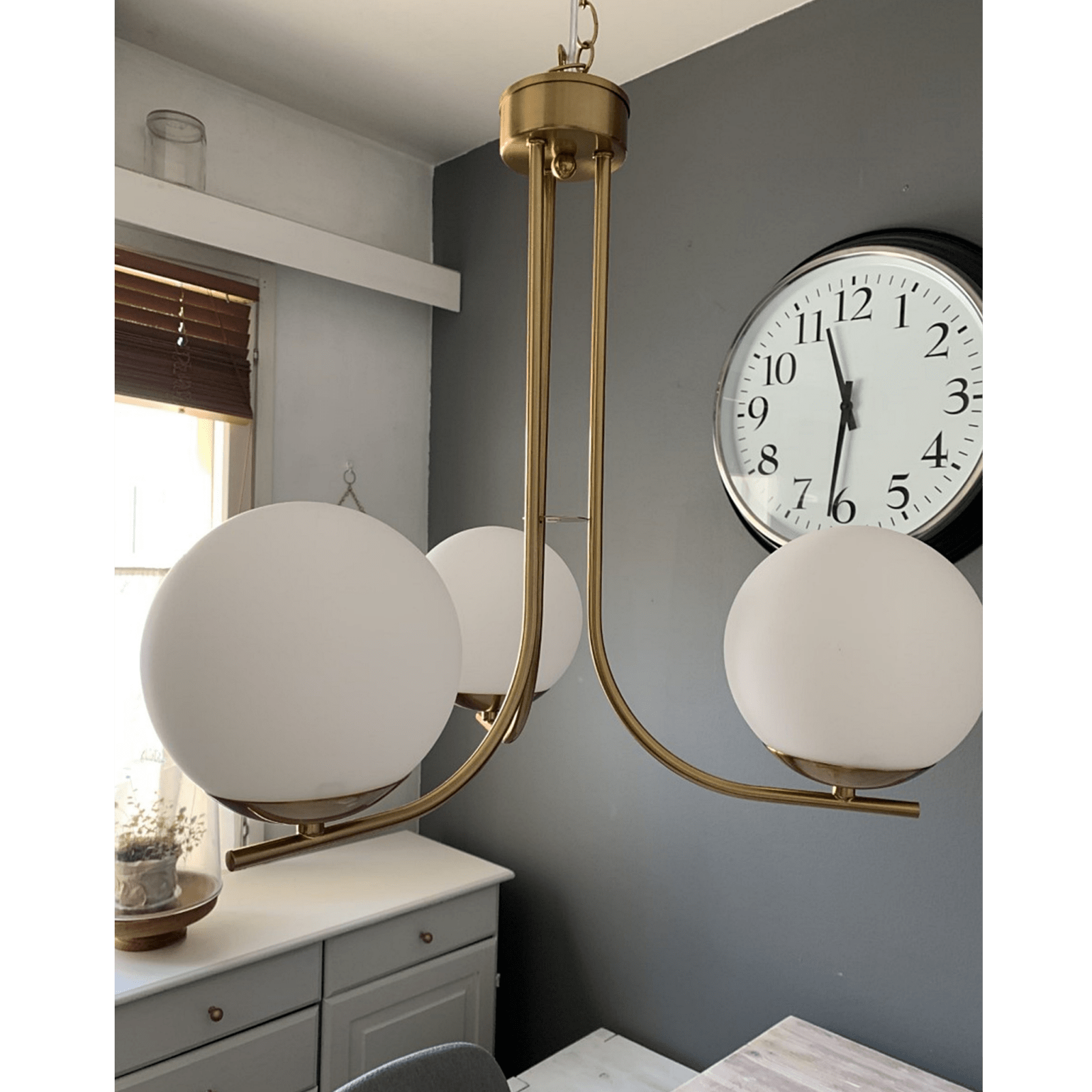 Aneta Lighting ORFEUS taklampa, matt mässing - Azalea Home