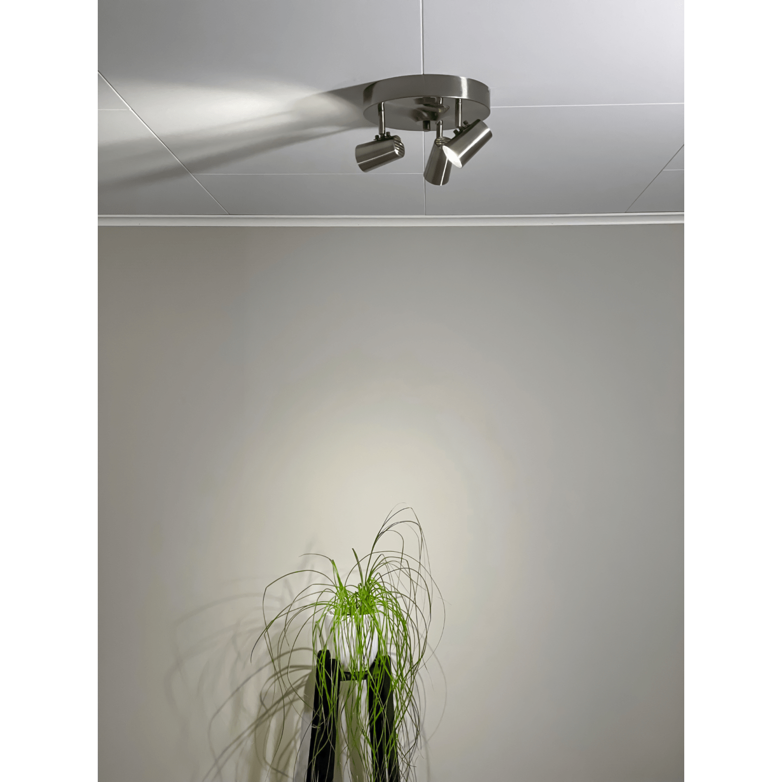 Aneta Lighting PILOT takspot, rund 3 stål - Azalea Home