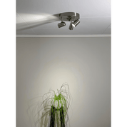 Aneta Lighting PILOT takspot, rund 3 stål - Azalea Home