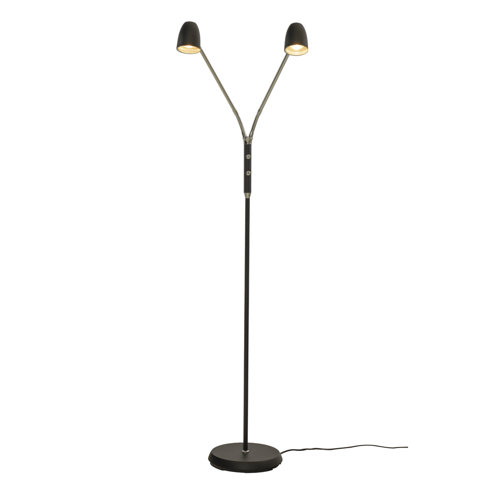 Aneta Lighting SANDNES golvlampa dubbel, svart - Azalea Home