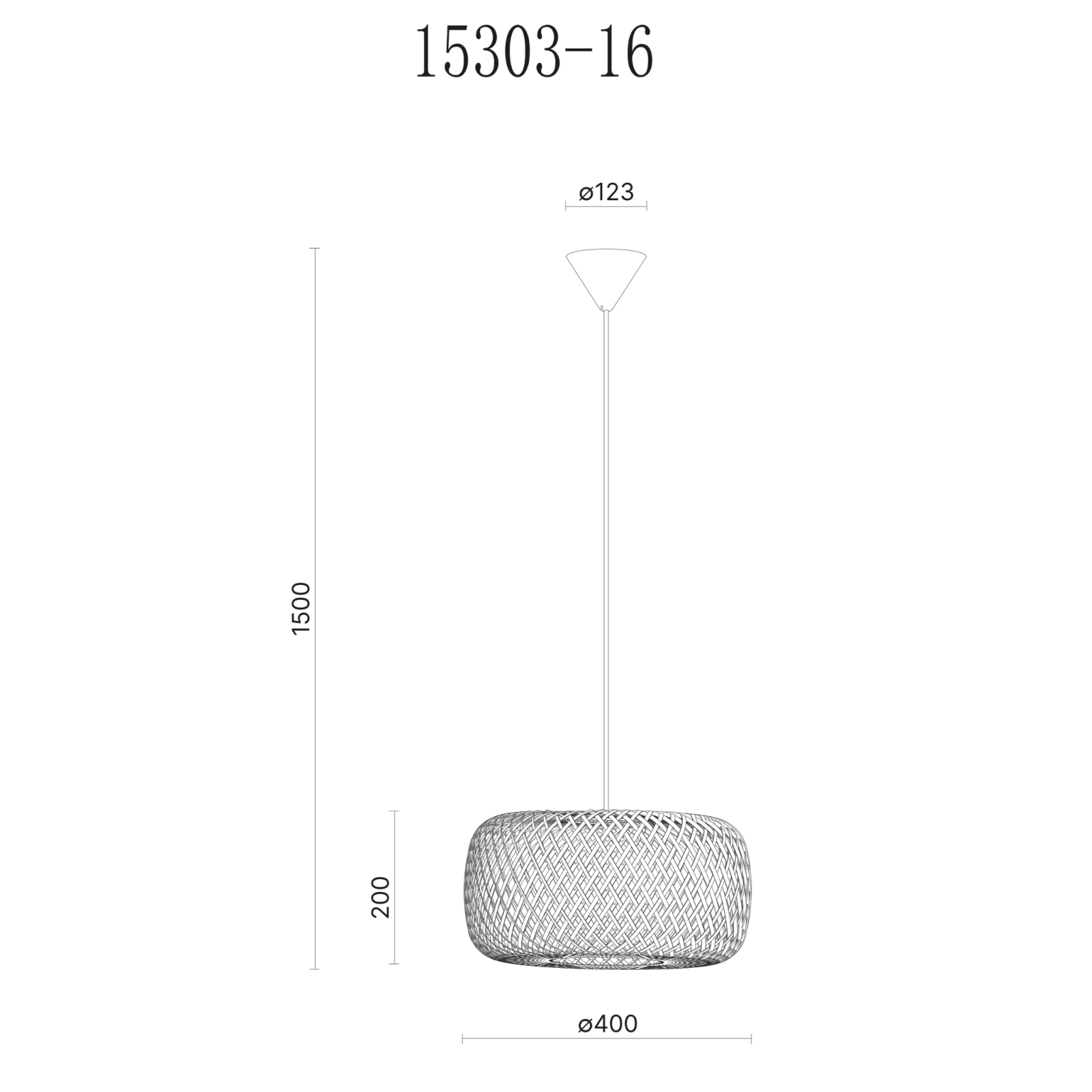 Aneta Lighting SAVANNA taklampa Ø40, brun - Azalea Home