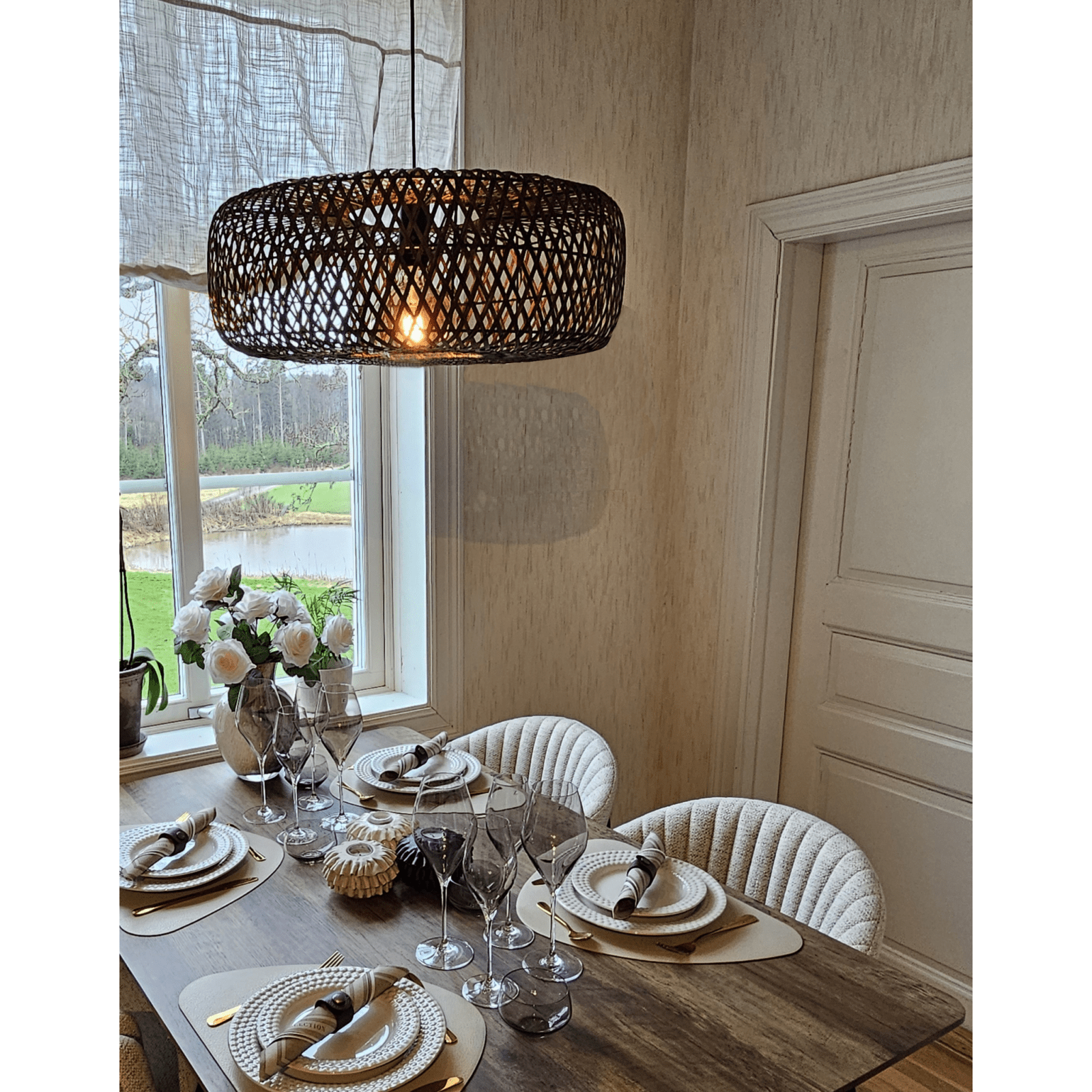 Aneta Lighting SAVANNA taklampa Ø57, brun - Azalea Home