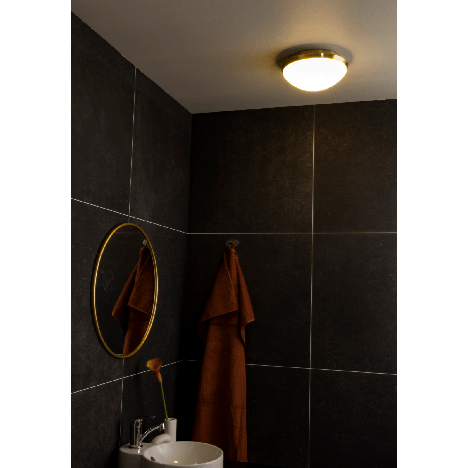 Aneta Lighting SIRACUSA plafond bad, mässing - Azalea Home