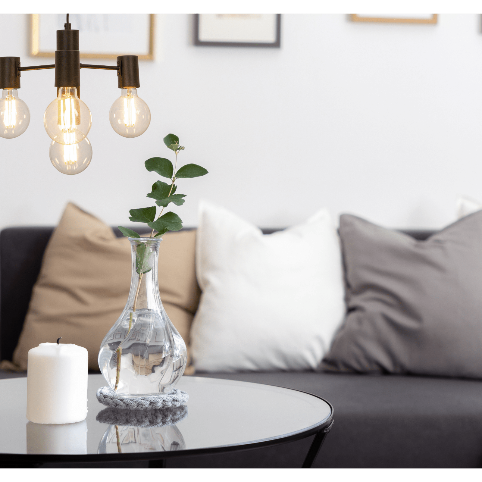 Aneta Lighting STRICT taklampa 4.a, svart - Azalea Home