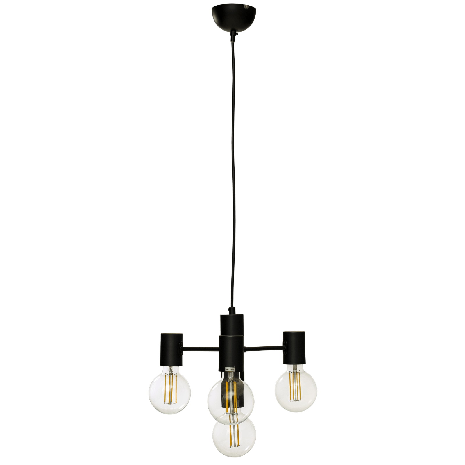 Aneta Lighting STRICT taklampa 4.a, svart - Azalea Home