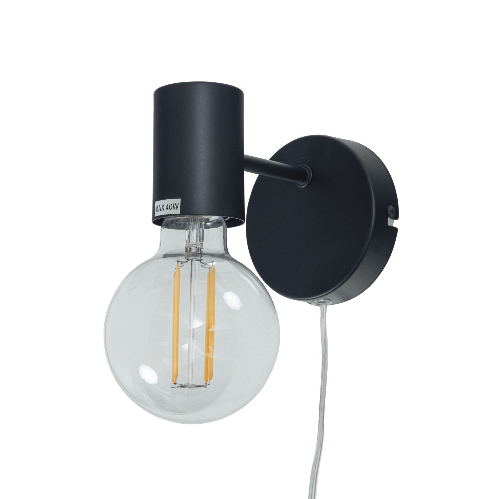 Aneta Lighting STRICT vägglampa, svart - Azalea Home
