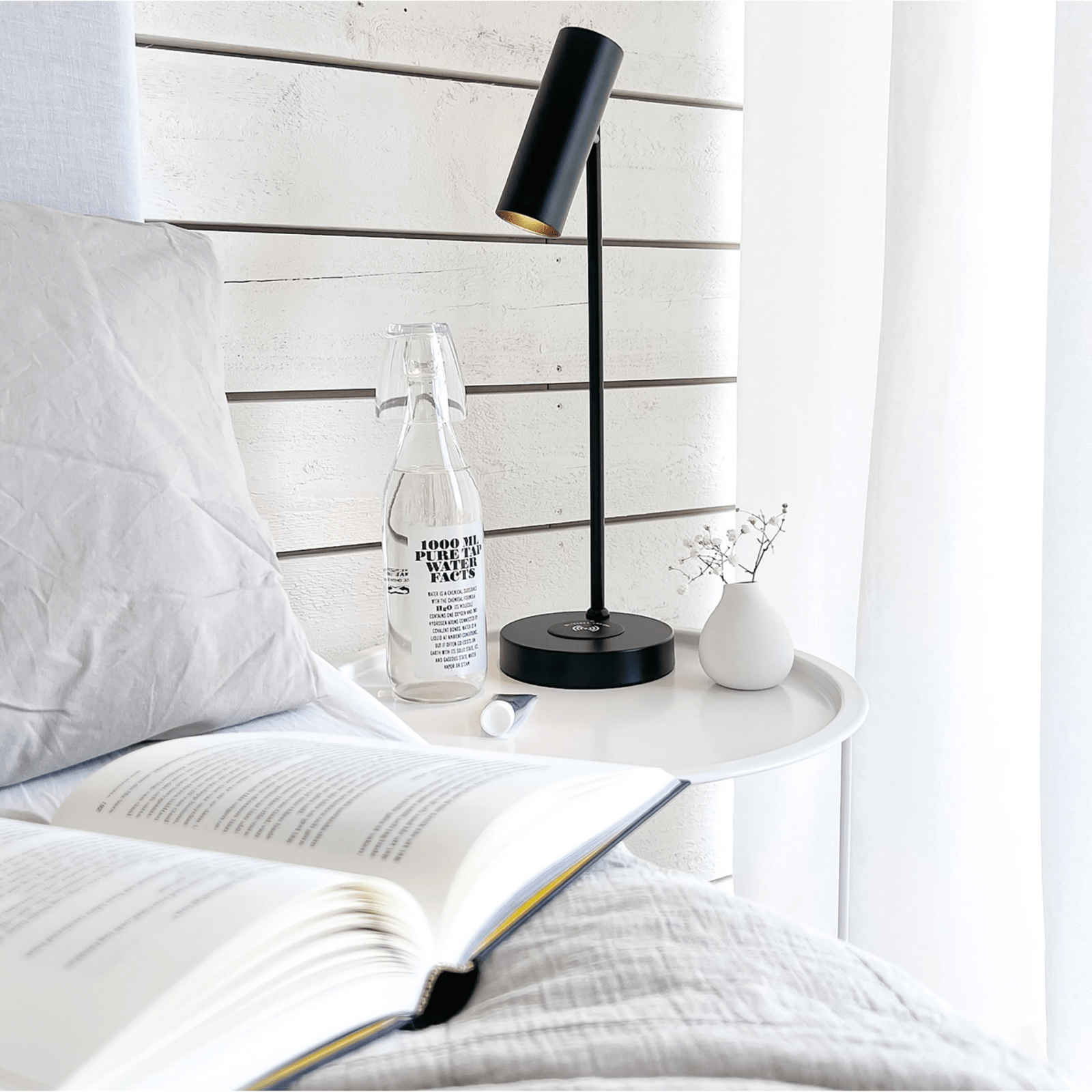 Aneta Lighting TABELA bordlampa, svart - Azalea Home