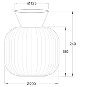 Aneta Lighting VANJA plafond, stål - Azalea Home