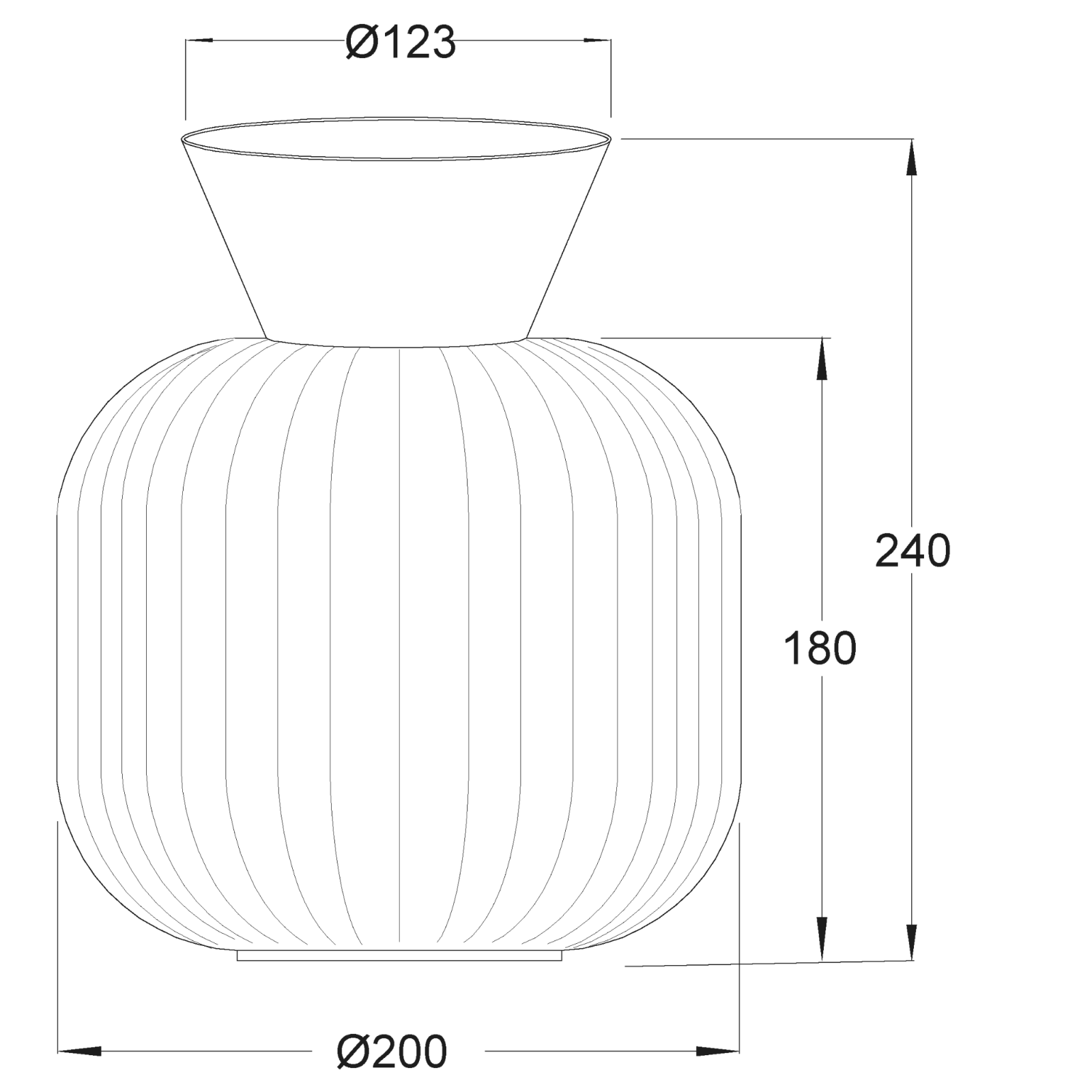 Aneta Lighting VANJA plafond, svart - Azalea Home