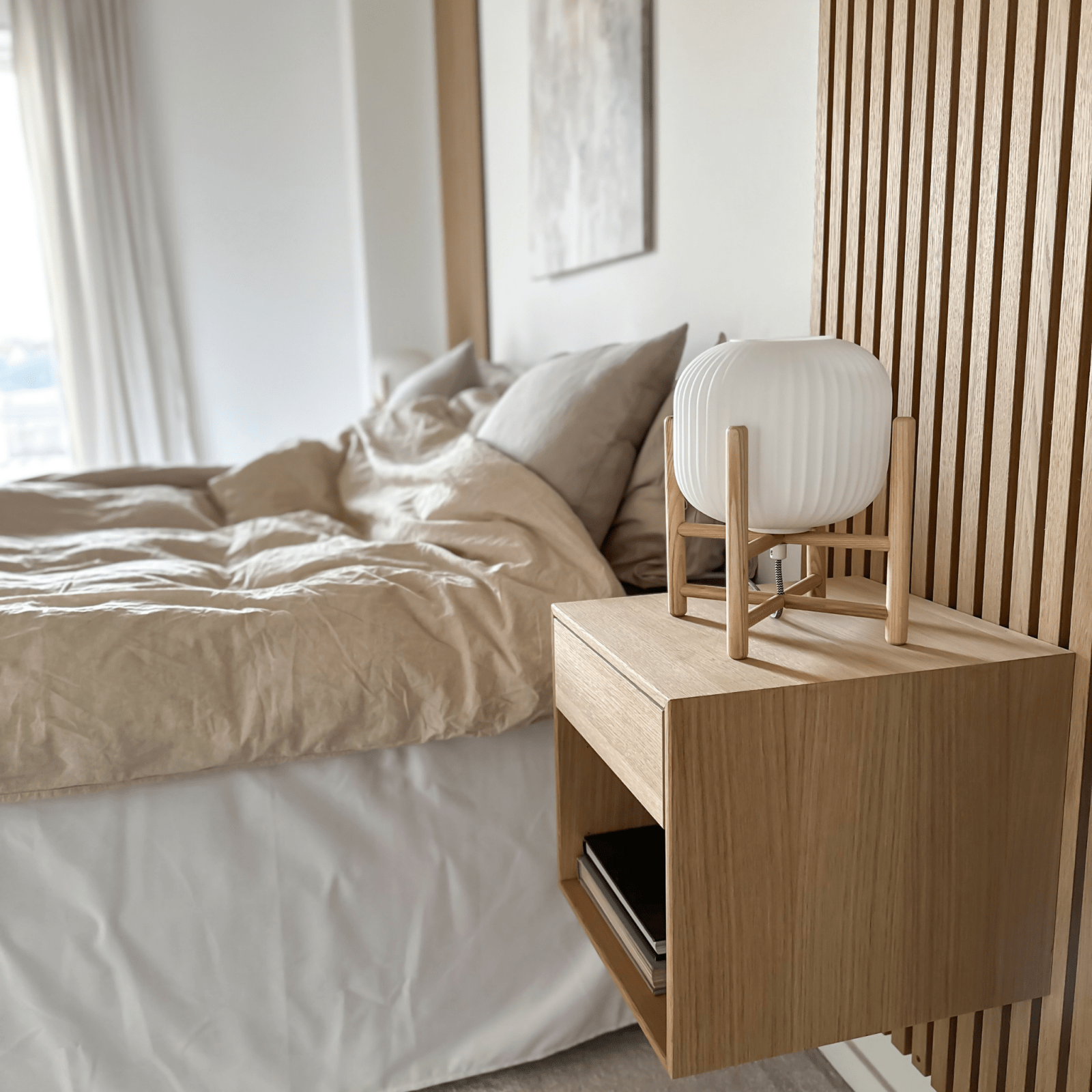 Aneta Lighting VINDA bordlampa, vit - Azalea Home