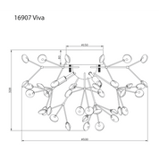 Aneta Lighting VIVA plafond, krom - Azalea Home