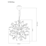 Aneta Lighting VIVA taklampa, mässing - Azalea Home