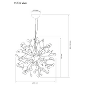Aneta Lighting VIVA taklampa, svart - Azalea Home
