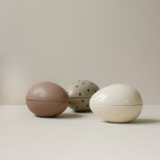 NEST Skål Påskägg, Beige Dot