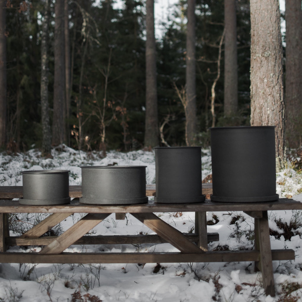 PLANT POT Kruka large 2-pack, svart