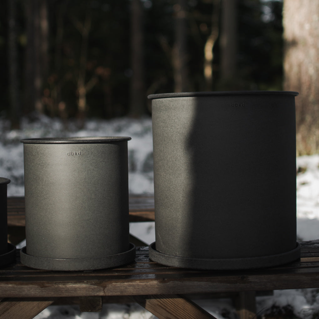 PLANT POT Kruka large 2-pack, svart