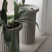 STRIPE POT Kruka sandy mole, large