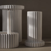 STRIPE Vas, shiny white